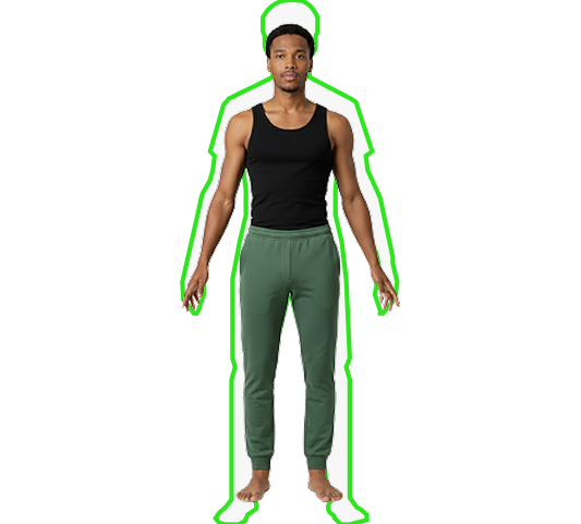 Wear form-fitting clothes